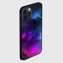 Чехол для iPhone 12 Pro Бескрайний космос фиолетовый, цвет: 3D-черный — фото 2