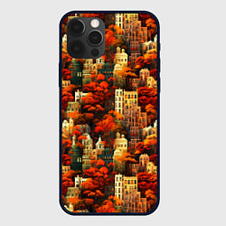 Чехол для iPhone 12 Pro Осенний вечерний город, цвет: 3D-черный