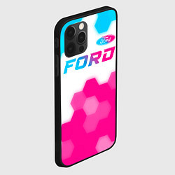 Чехол для iPhone 12 Pro Ford neon gradient style посередине, цвет: 3D-черный — фото 2