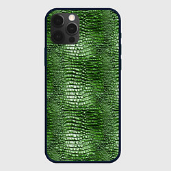 Чехол iPhone 12 Pro Крокодилья кожа паттерн