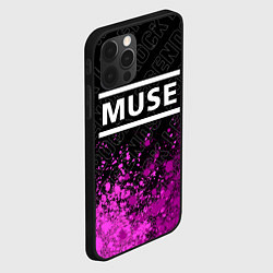 Чехол для iPhone 12 Pro Muse rock legends посередине, цвет: 3D-черный — фото 2