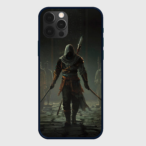 Чехол iPhone 12 Pro Герой assassins creed jade / 3D-Черный – фото 1