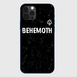 Чехол iPhone 12 Pro Behemoth glitch на темном фоне посередине