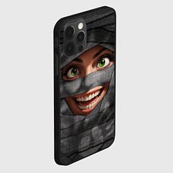 Чехол для iPhone 12 Pro Бандаж мумии темный, цвет: 3D-черный — фото 2