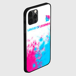 Чехол для iPhone 12 Pro League of Legends neon gradient style посередине, цвет: 3D-черный — фото 2