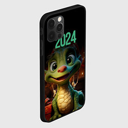 Чехол для iPhone 12 Pro 2024 символ года, цвет: 3D-черный — фото 2