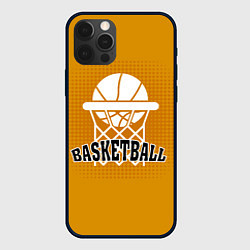 Чехол для iPhone 12 Pro Basketball - кольцо и мяч, цвет: 3D-черный