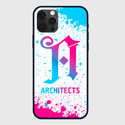 Чехол для iPhone 12 Pro Architects neon gradient style, цвет: 3D-черный