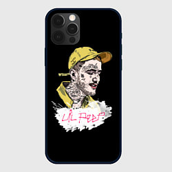 Чехол для iPhone 12 Pro Lil peep band steel, цвет: 3D-черный