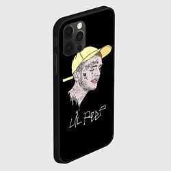 Чехол для iPhone 12 Pro Lil Peep rap steel, цвет: 3D-черный — фото 2