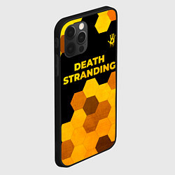 Чехол для iPhone 12 Pro Death Stranding - gold gradient посередине, цвет: 3D-черный — фото 2