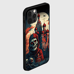 Чехол для iPhone 12 Pro Москва на хэллоуин, цвет: 3D-черный — фото 2