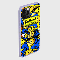 Чехол для iPhone 12 Pro Fallout logo game, цвет: 3D-светло-сиреневый — фото 2