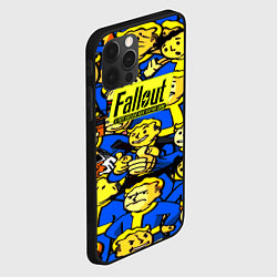 Чехол для iPhone 12 Pro Fallout logo game, цвет: 3D-черный — фото 2