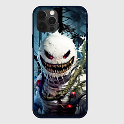 Чехол для iPhone 12 Pro Монстр снеговик, цвет: 3D-черный