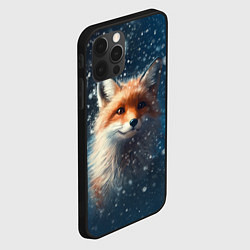 Чехол для iPhone 12 Pro Fox in the snow, цвет: 3D-черный — фото 2