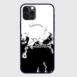 Чехол для iPhone 12 Pro Kojima Productions black flame, цвет: 3D-черный
