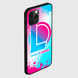 Чехол для iPhone 12 Pro League of Legends neon gradient style, цвет: 3D-черный — фото 2