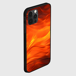 Чехол для iPhone 12 Pro Яркий огонь, цвет: 3D-черный — фото 2