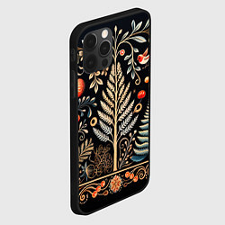 Чехол для iPhone 12 Pro Зимняя вязь, цвет: 3D-черный — фото 2