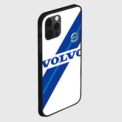 Чехол для iPhone 12 Pro Volvo - white and blue, цвет: 3D-черный — фото 2