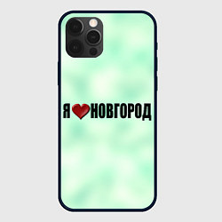 Чехол для iPhone 12 Pro Новгород города России, цвет: 3D-черный