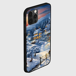 Чехол для iPhone 12 Pro Морозный карнавал праздника, цвет: 3D-черный — фото 2