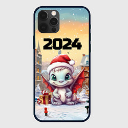 Чехол для iPhone 12 Pro Дракон новогодней ночи 2024, цвет: 3D-черный