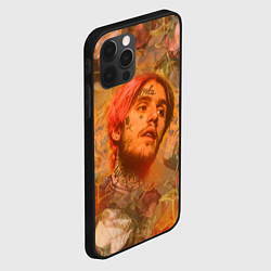 Чехол для iPhone 12 Pro Lil Peep розы, цвет: 3D-черный — фото 2