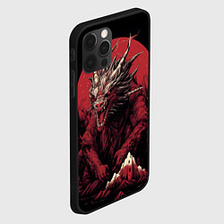 Чехол для iPhone 12 Pro Дракон северных сияний, цвет: 3D-черный — фото 2