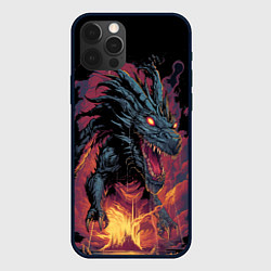 Чехол для iPhone 12 Pro Дракон серебряных морозов 2024, цвет: 3D-черный
