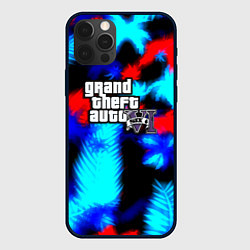 Чехол для iPhone 12 Pro GTA 6 тропики, цвет: 3D-черный