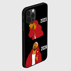 Чехол для iPhone 12 Pro Дрейк 2023-2024, цвет: 3D-черный — фото 2