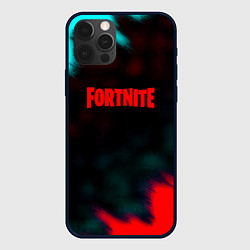 Чехол для iPhone 12 Pro Fortnite неон эпик, цвет: 3D-черный