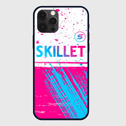 Чехол iPhone 12 Pro Skillet neon gradient style посередине