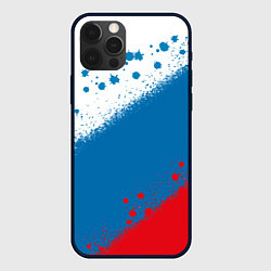Чехол iPhone 12 Pro Российский триколор