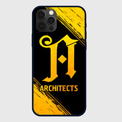 Чехол для iPhone 12 Pro Architects - gold gradient, цвет: 3D-черный