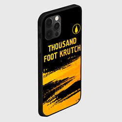 Чехол для iPhone 12 Pro Thousand Foot Krutch - gold gradient посередине, цвет: 3D-черный — фото 2