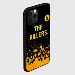 Чехол для iPhone 12 Pro The Killers - gold gradient посередине, цвет: 3D-черный — фото 2