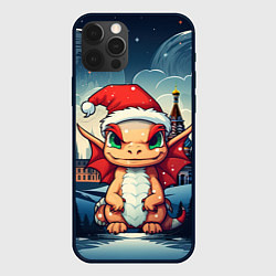 Чехол для iPhone 12 Pro Дракоша в России, цвет: 3D-черный