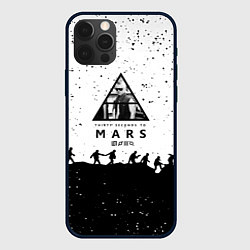 Чехол для iPhone 12 Pro Thirty seconds to mars Jared Leto music, цвет: 3D-черный