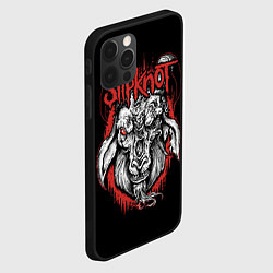 Чехол для iPhone 12 Pro Slipknot - козёл, цвет: 3D-черный — фото 2