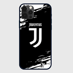 Чехол для iPhone 12 Pro Juventus спорт краски, цвет: 3D-черный