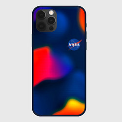 Чехол для iPhone 12 Pro Nasa gradient sportcolor, цвет: 3D-черный