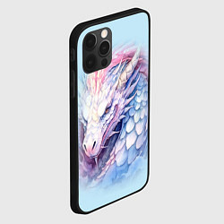 Чехол для iPhone 12 Pro Белый волшебный дракон, цвет: 3D-черный — фото 2