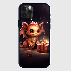 Чехол для iPhone 12 Pro Дракон фурия новогодье, цвет: 3D-черный