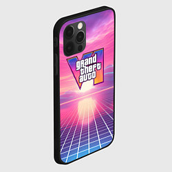 Чехол для iPhone 12 Pro GTA 6 Vaporwave, цвет: 3D-черный — фото 2