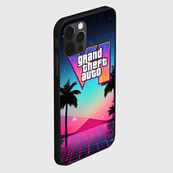Чехол для iPhone 12 Pro GTA 6 summer abstract, цвет: 3D-черный — фото 2