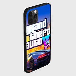 Чехол для iPhone 12 Pro Grand theft auto 6 street vice city, цвет: 3D-черный — фото 2