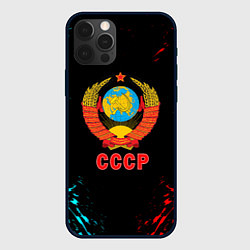 Чехол для iPhone 12 Pro Моя страна СССР краски, цвет: 3D-черный